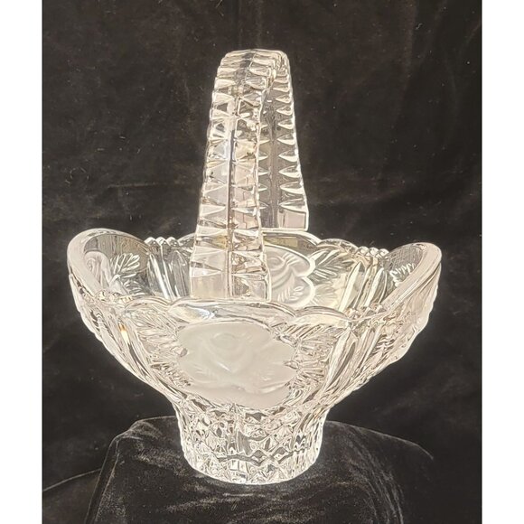 Vintage Anna Hutte Bleikristall 24% Lead Crystal Basked - Picture 3 of 12